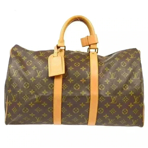 LOUIS VUITTON KEEPALL 45 DUFFLE HANDBAG MONOGRAM - Picture 1 of 14